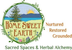 home Sweet Earth round logo & words